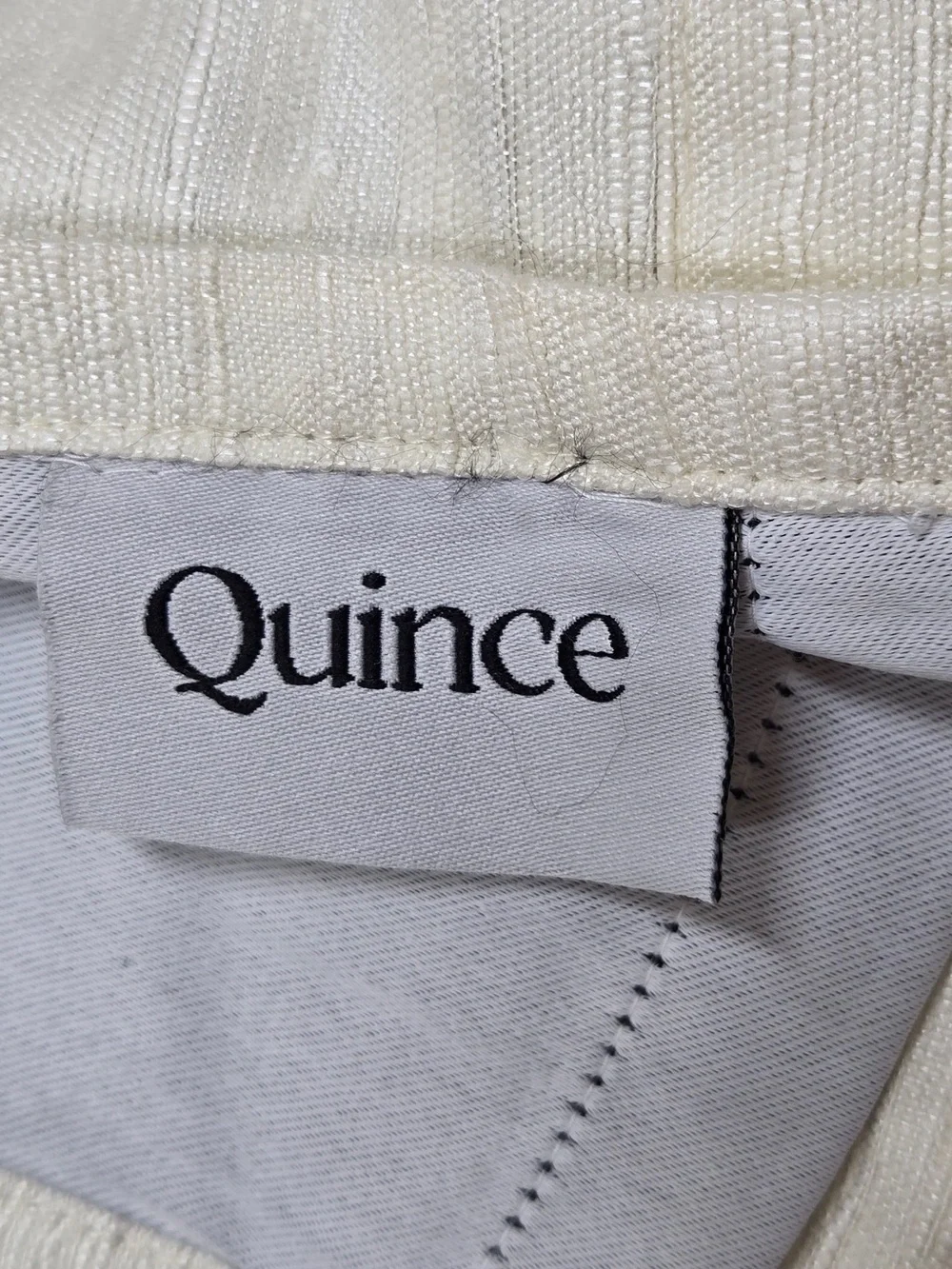 NWT QUINCE Set Of 2 48x84 Raw Silk True Blackout Curtain Ivory 9077